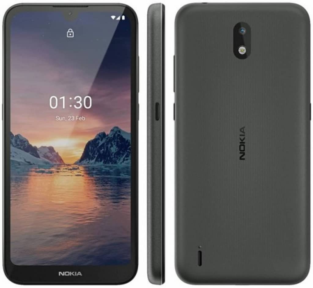 Nokia 1.3 in colorazione nera
